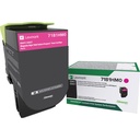 Lexmark Unison Original High Yield Laser Toner Cartridge - Magenta - 1 Each