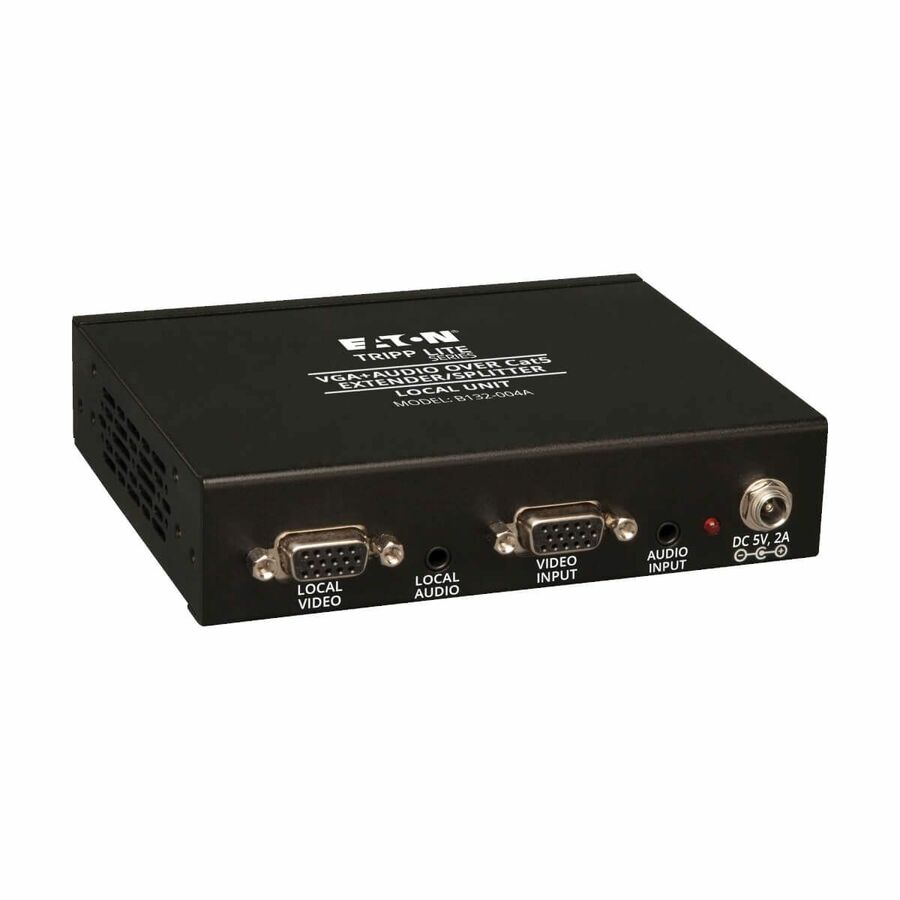 Eaton Tripp Lite Series 4-Port VGA over Cat5/6 Splitter/Extender, Box-Style Transmitter for Video/Audio, Up to 1000 ft. (305 m), TAA