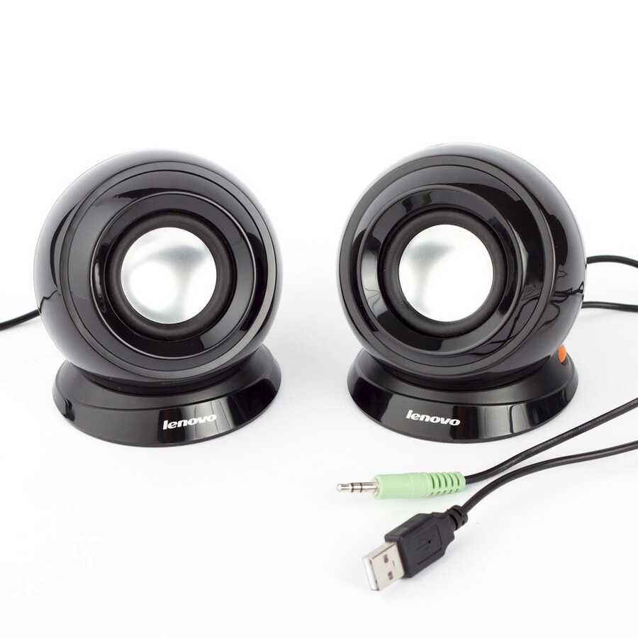Lenovo M0520 2.0 Speaker System - 2 W RMS - Black