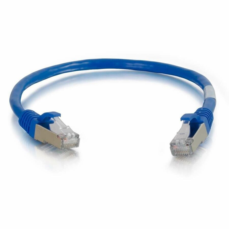 C2G 6in Cat6 Snagless Shielded (STP) Network Patch Cable - Blue