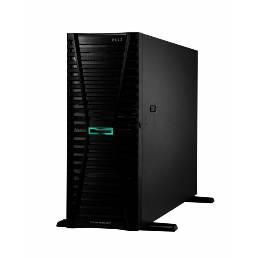 HPE SMART CHOICE ProLiant ML350 G11 4U Tower Server - 1 x Intel Xeon Gold 5416S 2 GHz - 64 GB RAM - 960 GB SSD - (2 x 480GB) SSD Configuration - Serial Attached SCSI (SAS), Serial ATA Controller