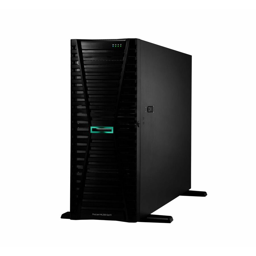 HPE ProLiant ML350 G11 4U Tower Server - 1 x Intel Xeon Silver 4510 2.40 GHz - 64 GB RAM - 960 GB SSD - (2 x 480GB) SSD Configuration - 12Gb/s SAS, Serial ATA/600 Controller