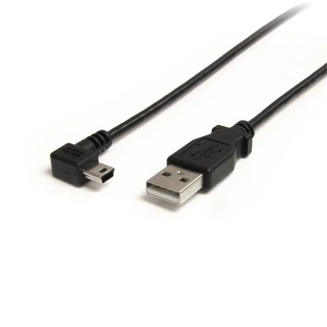 StarTech 6 ft Mini USB Cable - A to Right Angle Mini B