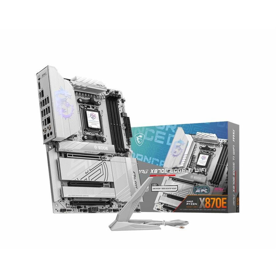 MSI MPG X870E EDGE TI WIFI Gaming Desktop Motherboard - AMD X870E Chipset - Socket AM5 - ATX