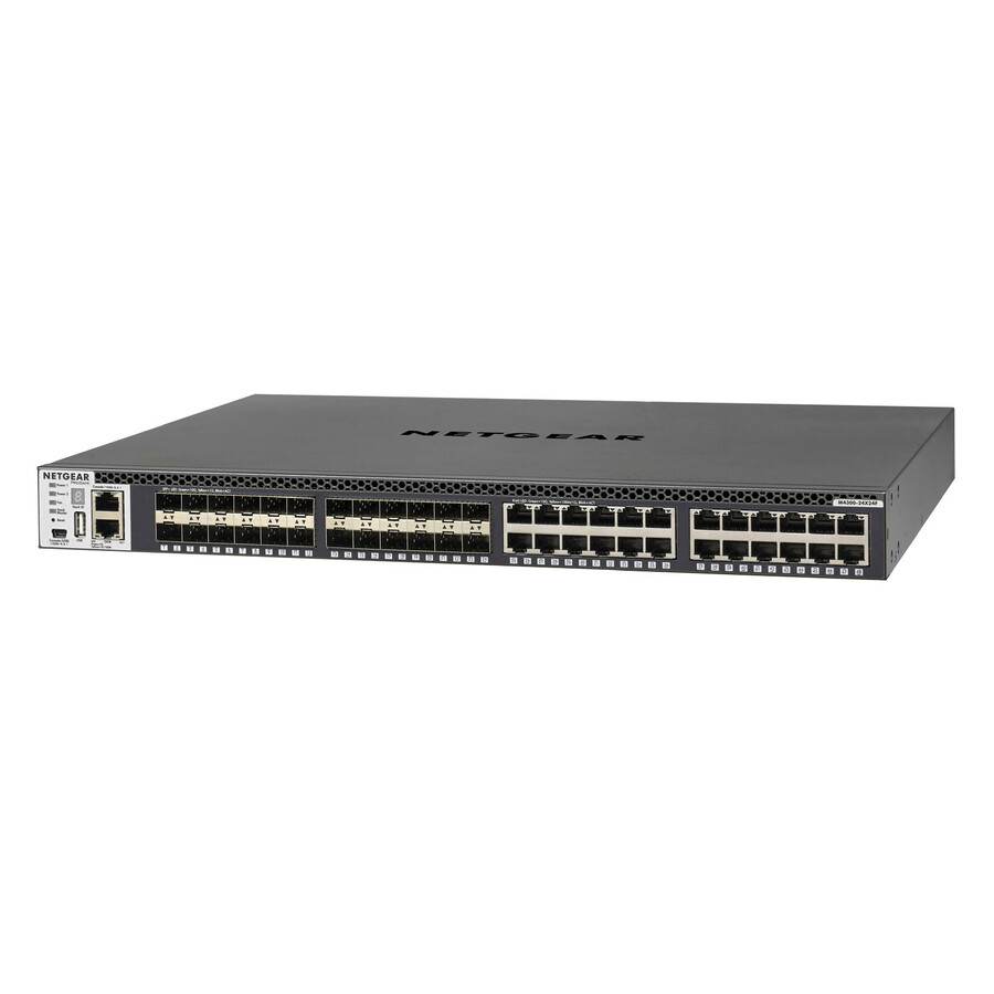 Netgear M4300 Stackable Managed Switch with 48x10G including 24x10GBASE-T and 24xSFP+ Layer 3