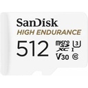 SanDisk High Endurance SDSQQNR-512G-GN6IA 512 GB Class 10/UHS-I (U3) V30 microSDXC - 1 Pack