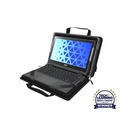 MAXCases Explorer 5 Work-In Case w/Pocket 14" w/ Shoulder Strap (Black)