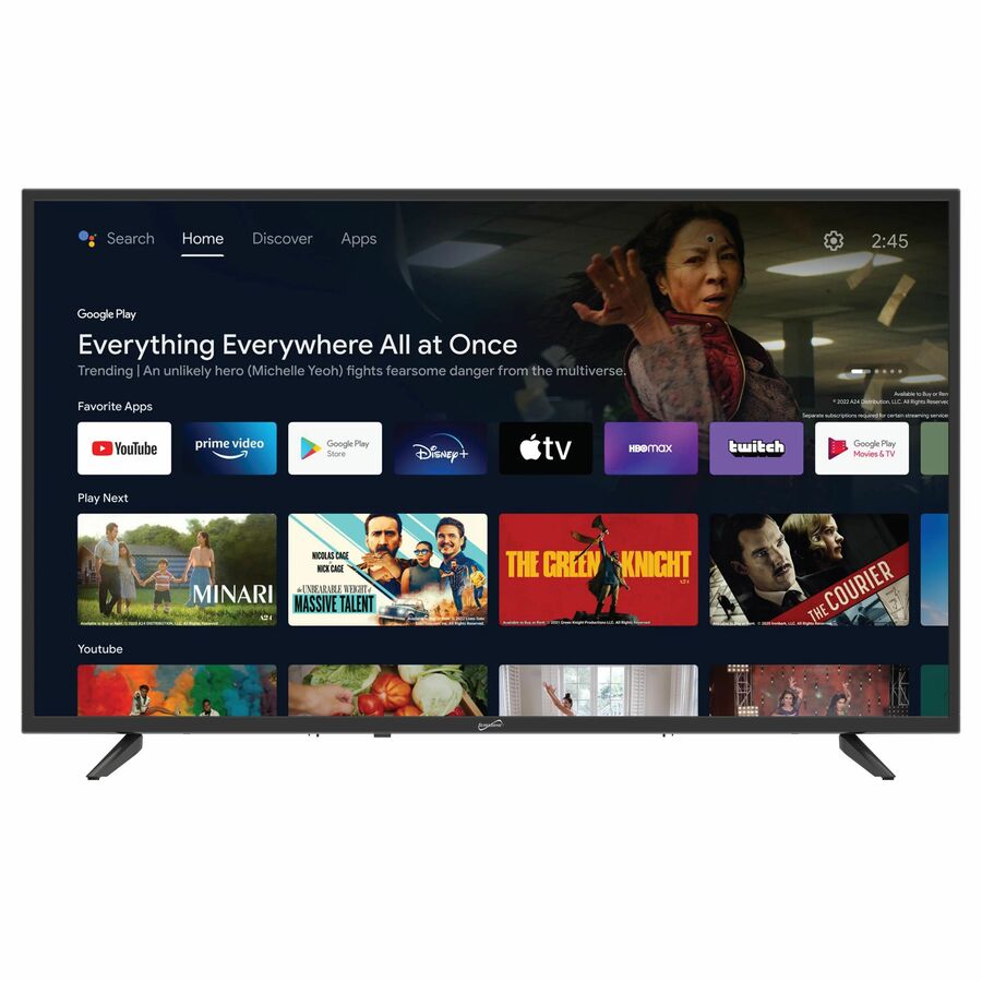 Supersonic 43" Smart LED-LCD TV - HDTV - Black