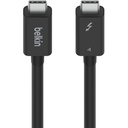 Belkin 100W Thunderbolt 4 USB-C to USB-C Cable - USB 4 - 40Gbps - 8K - 2m/6.6ft - M/M - Black