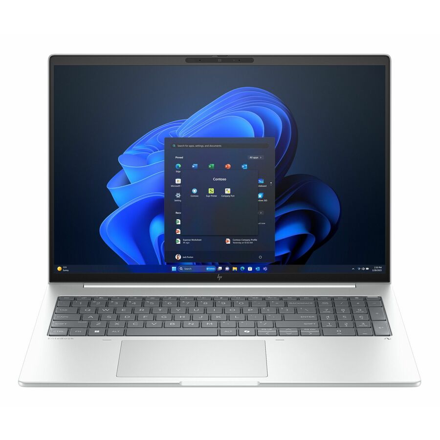 HP EliteBook 8 G1i 16" Notebook - WUXGA - 60 Hz - Intel Core Ultra 5 225U - 16 GB - 512 GB PCIe NVMe SSD - English Keyboard - Glacier Silver