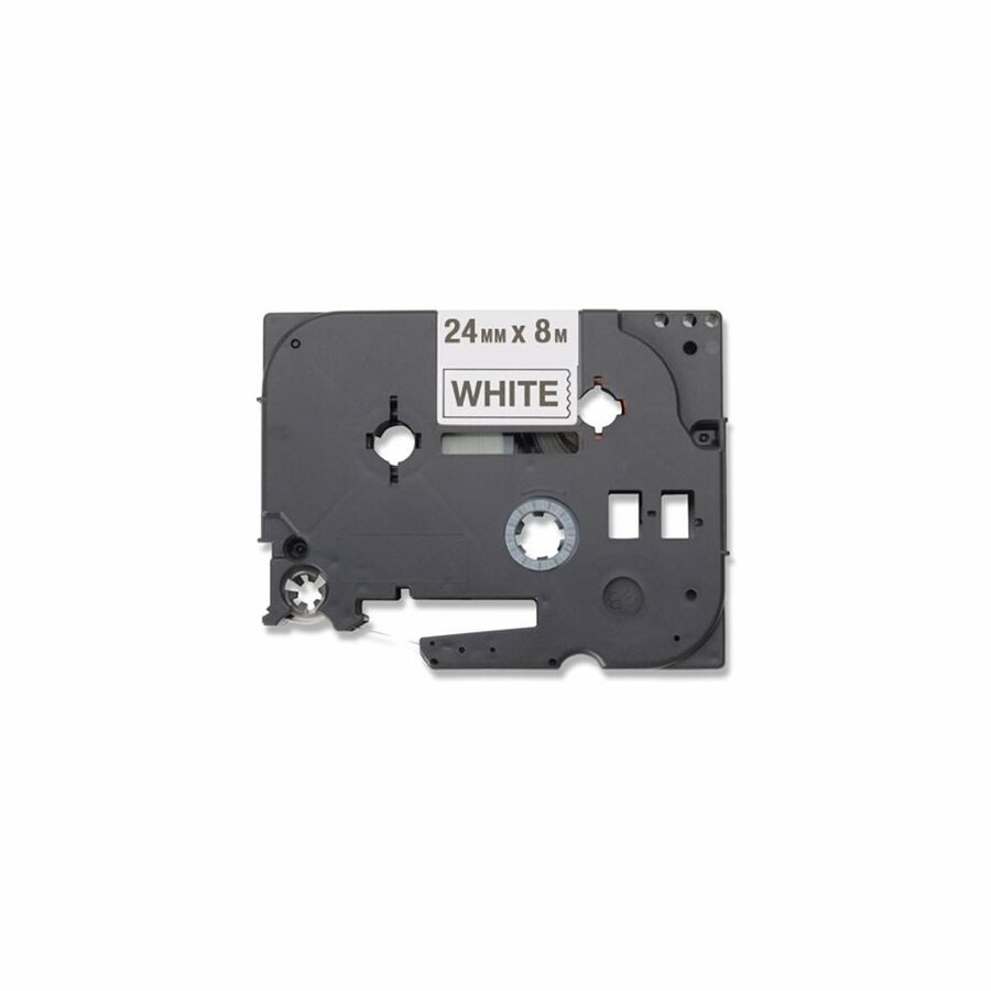 Brother Black on White Label Tape