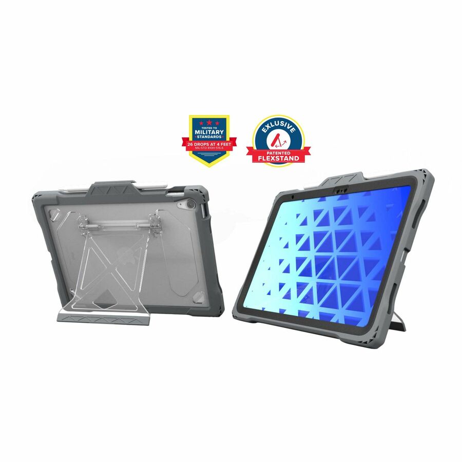 MAXCases Shield Extreme-X2 for iPad 10/11 10.9" (2022) (Black Bezel-Gray Chromebook Case)