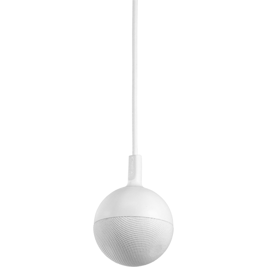 Vaddio EasyIP Ceiling Microphone - With Dante Networked Audio - White