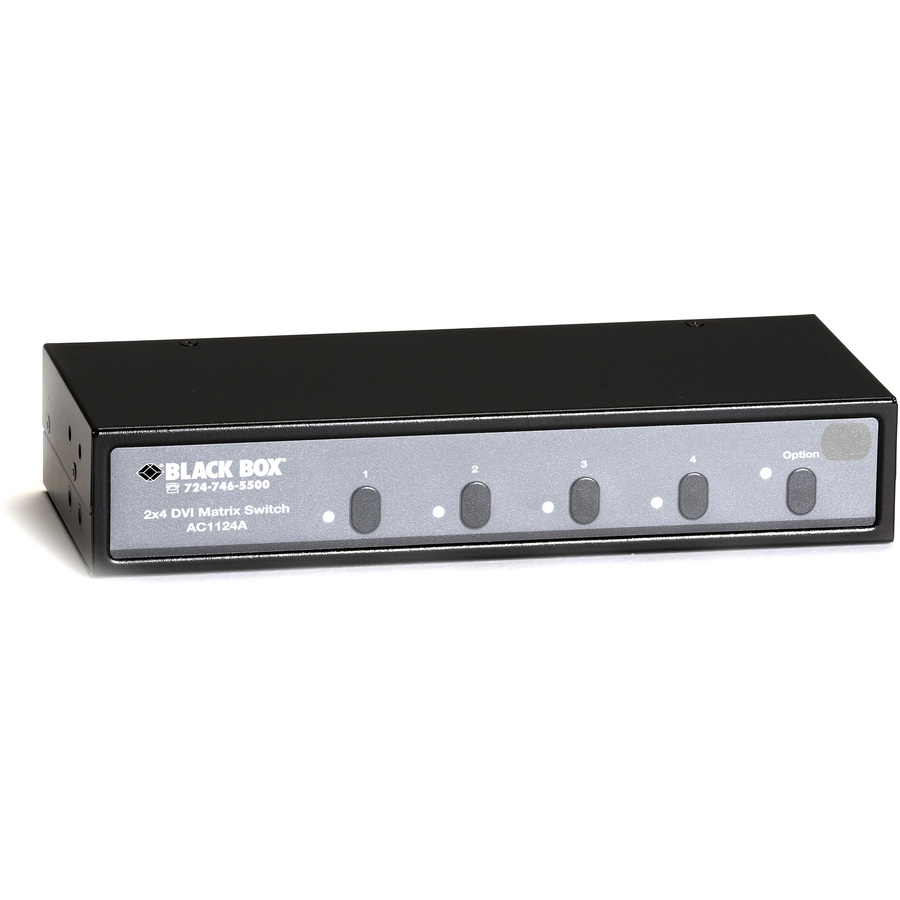 Black Box 2x4 DVI Matrix Switch With Audio