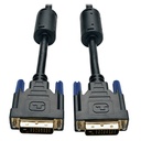 Eaton Tripp Lite Series DVI Dual Link Cable, Digital TMDS Monitor Cable (DVI-D M/M), 3 ft. (0.91 m)