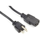 Black Box PC/Monitor Power Cord, NEMA 5-15P to IEC-60320-C13, 6.5-ft. (2-m)