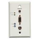 Eaton Tripp Lite Series VGA over Cat5/6 Extender, Wall Plate Receiver for Video/Audio, Up to 1000 ft. (305 m), TAA