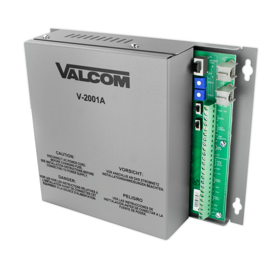Valcom 1 Zone, One-Way Enhanced Page Control with Power