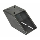 Havis Mounting Bracket for Telescoping Pole, Mounting Base - Black - TAA Compliant