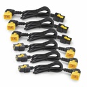 APC NetShelter Power Cord Kit (6 ea), Locking, C19 to C20 (90 Degree), 1.8m