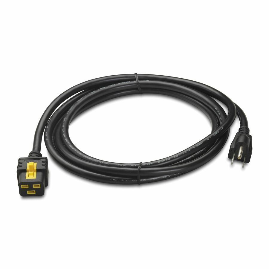 APC NetShelter Power Cord, Locking, IEC C19 to NEMA 5-15P, 3.0m