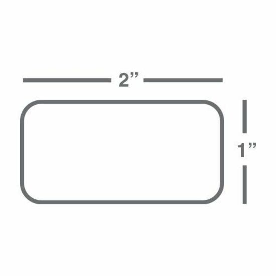 Wasp 2.00" x 1.00" Kimdura TT labels, 1 roll, 1125 per roll, 4" OD