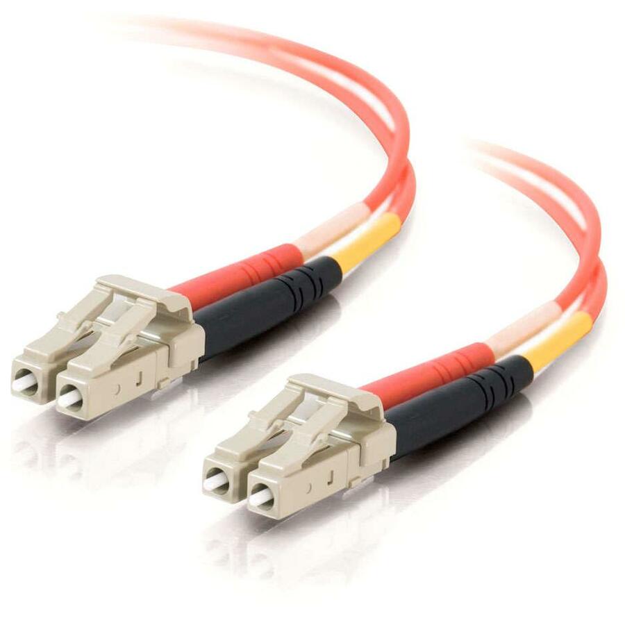 C2G-4m LC-LC 62.5/125 OM1 Duplex Multimode Fiber Optic Cable (Plenum-Rated) - Orange