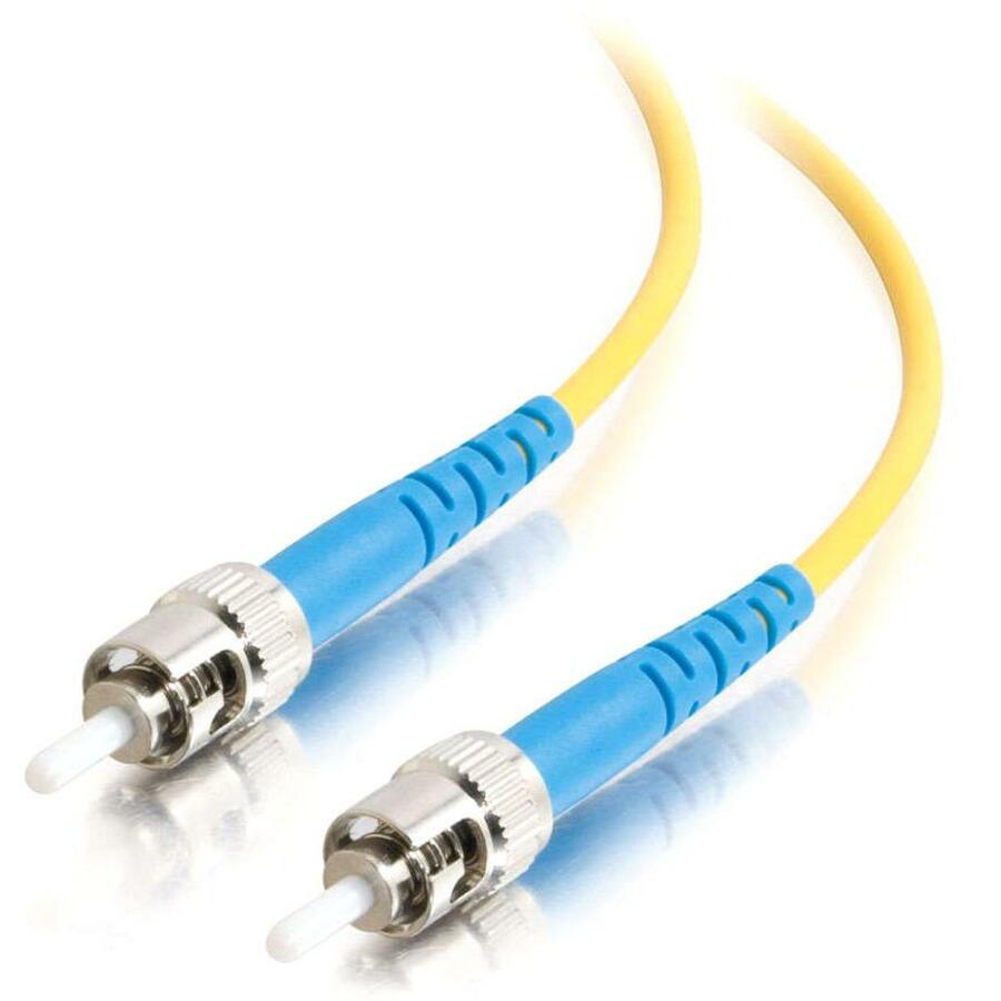 C2G-30m ST-ST 9/125 OS1 Simplex Singlemode PVC Fiber Optic Cable - Yellow