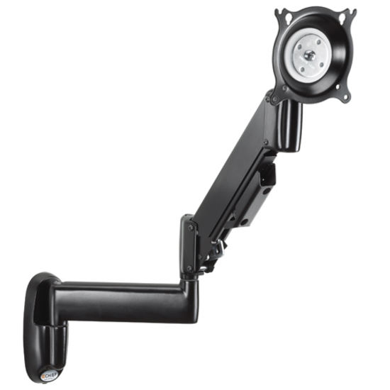 Chief KWG110B Centris Height-Adjustable Dual Single Swing Arm Wall Mount