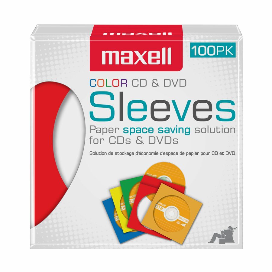 Maxell Multi-Color CD & DVD Sleeve