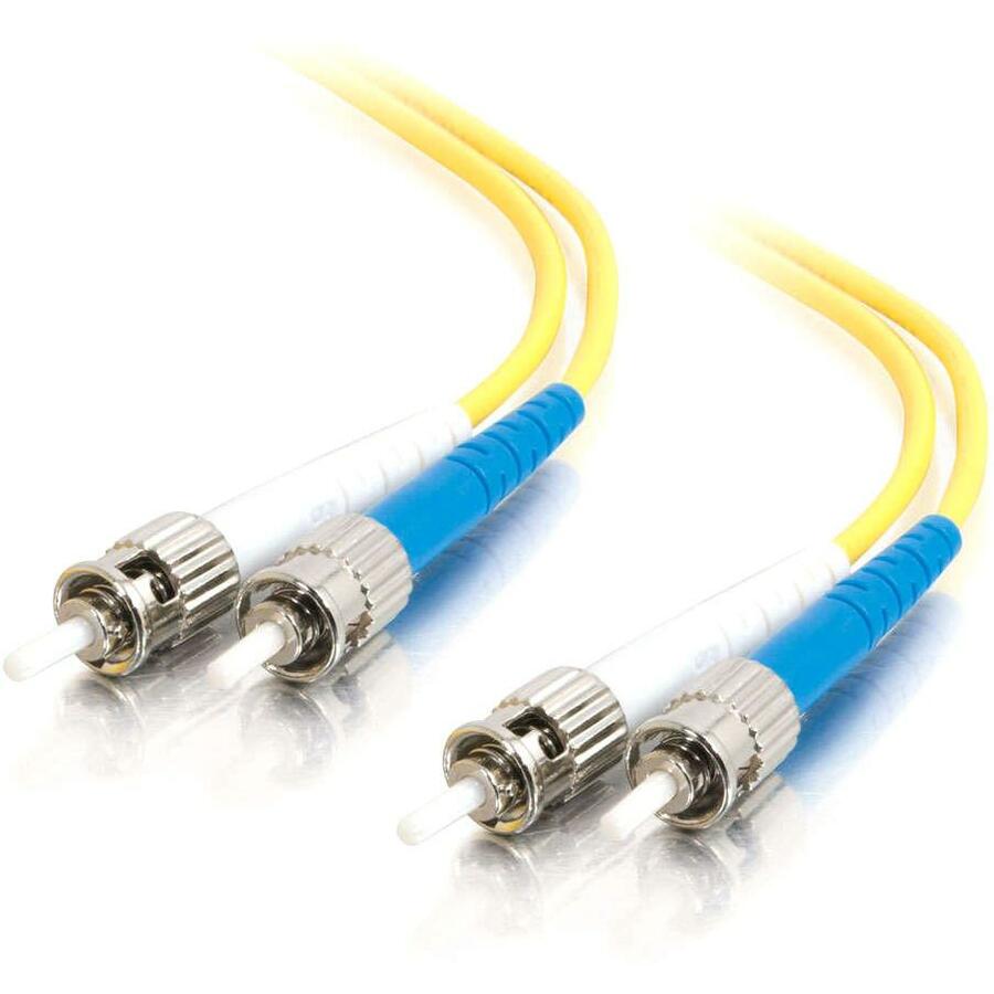 C2G-6m ST-ST 9/125 OS1 Duplex Singlemode PVC Fiber Optic Cable - Yellow