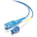 C2G-3m LC-SC 9/125 OS1 Simplex Singlemode PVC Fiber Optic Cable - Blue