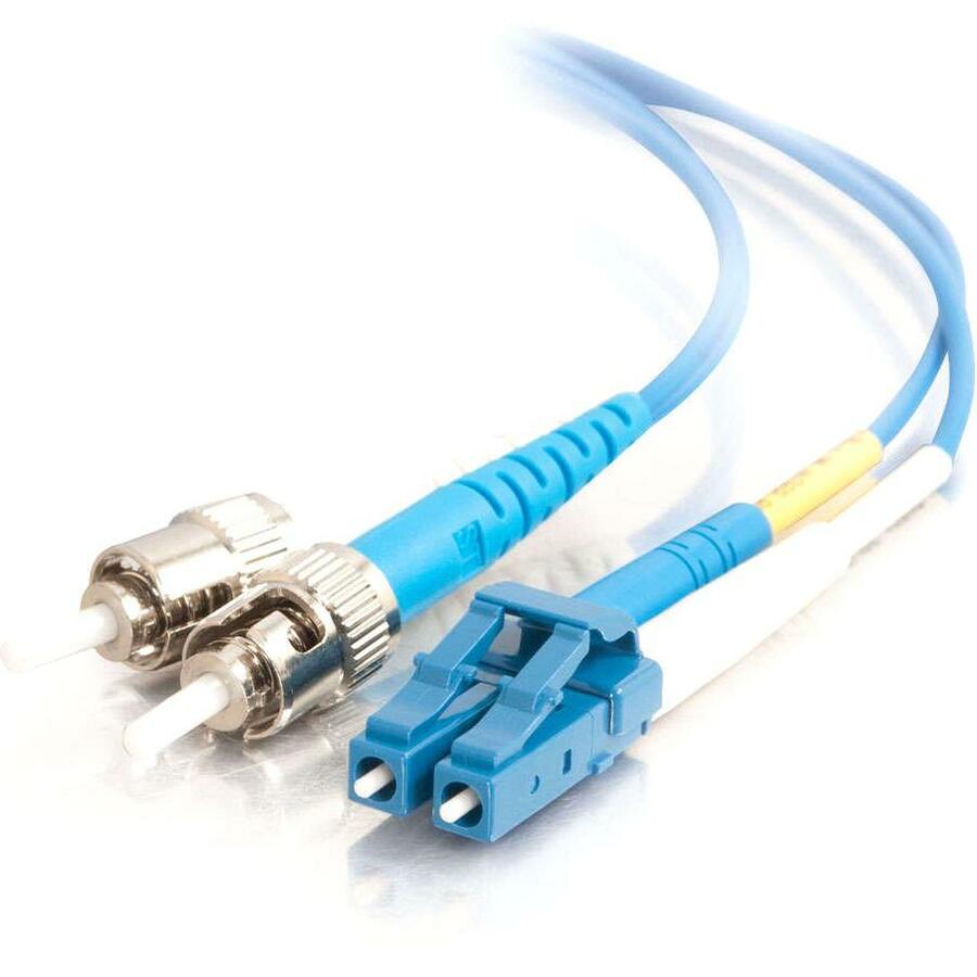 C2G-5m LC-ST 9/125 OS1 Duplex Singlemode PVC Fiber Optic Cable - Blue