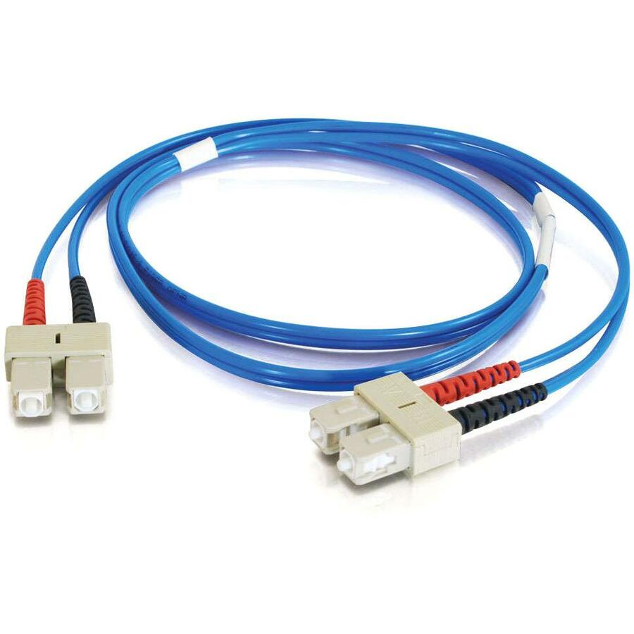 C2G-10m SC-SC 62.5/125 OM1 Duplex Multimode PVC Fiber Optic Cable - Blue