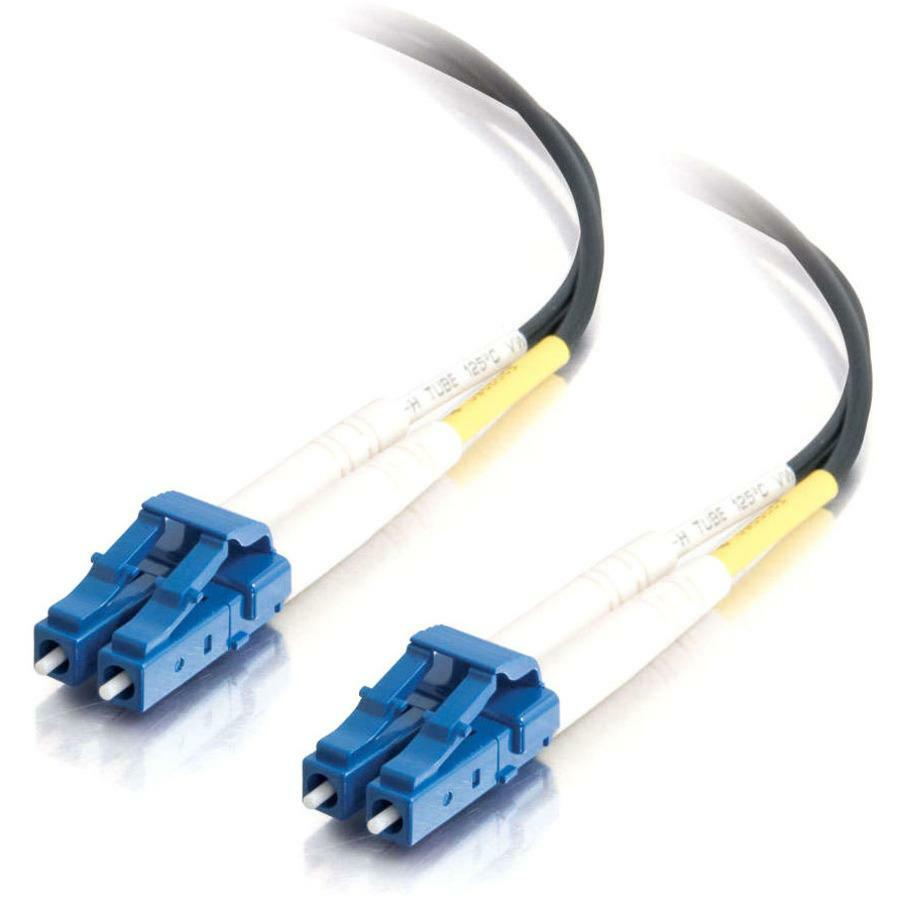 C2G-3m LC-LC 9/125 OS1 Duplex Singlemode PVC Fiber Optic Cable - Black