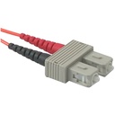C2G-8m LC-SC 62.5/125 OM1 Duplex Multimode PVC Fiber Optic Cable - Orange