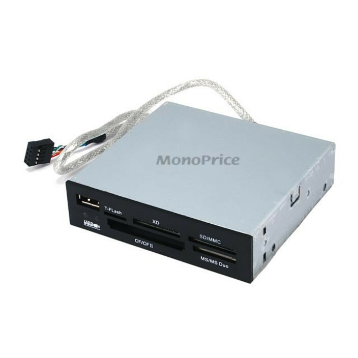 Monoprice 3.5 Inches Internal USB 2.0 52-in-1 Memory Card Reader/Writer - 3 Color