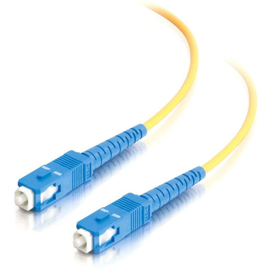 C2G-3m SC-SC 9/125 OS1 Simplex Singlemode PVC Fiber Optic Cable - Yellow