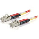 C2G-5m LC-LC 62.5/125 OM1 Duplex Multimode PVC Fiber Optic Cable - Red
