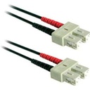 C2G-1m SC-SC 62.5/125 OM1 Duplex Multimode PVC Fiber Optic Cable - Black