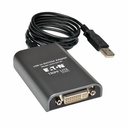 Eaton Tripp Lite Series USB 2.0 to DVI/VGA External Multi-Monitor Video Card, 128 MB SDRAM, 1920 x 1080 (1080p) @ 60 Hz