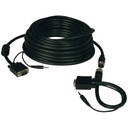 Eaton Tripp Lite Series VGA High-Resolution RGB Coaxial Cable with Audio (HD15 and 3.5mm M/M), 50 ft. (15.24 m)