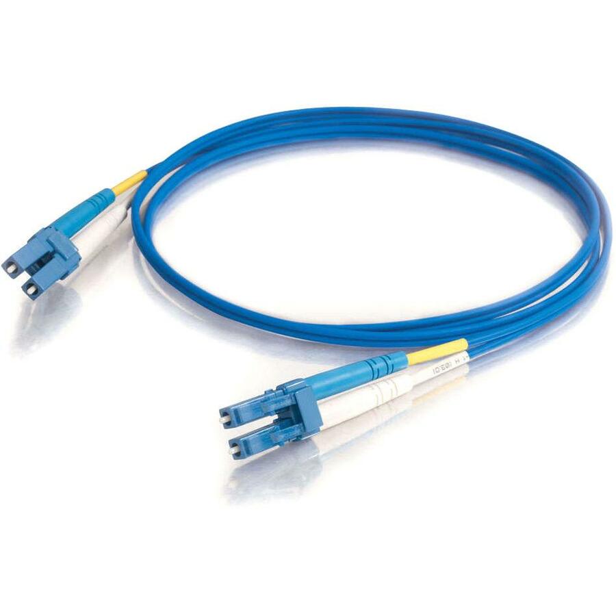 C2G-2m LC-LC 9/125 OS1 Duplex Singlemode PVC Fiber Optic Cable - Blue