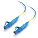 C2G-2m LC-LC 9/125 OS1 Simplex Singlemode PVC Fiber Optic Cable - Blue