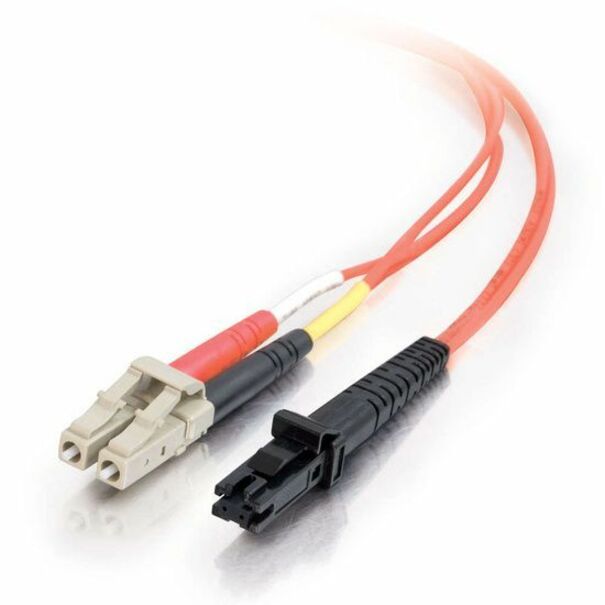 C2G 9.8ft (3m) MTRJ-LC 62.5/125 OM1 Duplex Multimode PVC Fiber Optic Cable - Orange