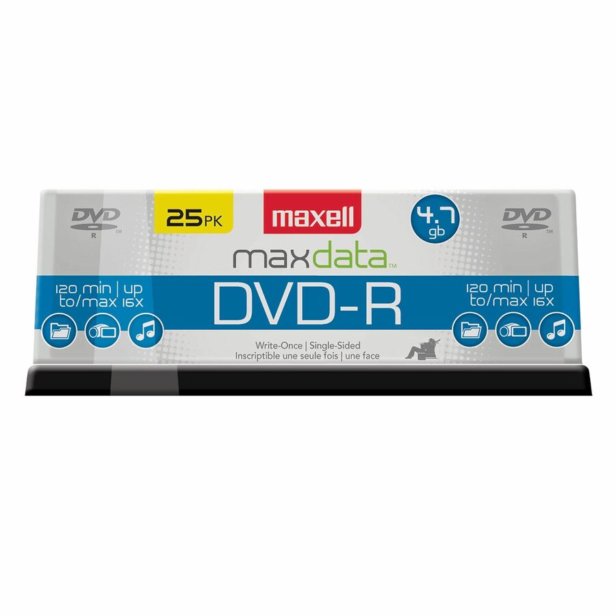 Maxell DVD Recordable Media - DVD-R - 16x - 4.70 GB - 25 / Pack