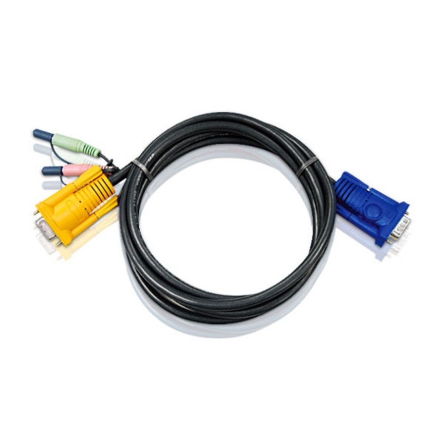 ATEN 2L-5203A 3M Video KVM Cable with Audio