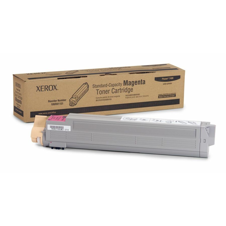 Xerox Genuine Phaser™ 7400 Magenta Standard capacity Toner Cartridge (9000 Pages) - 106R01151