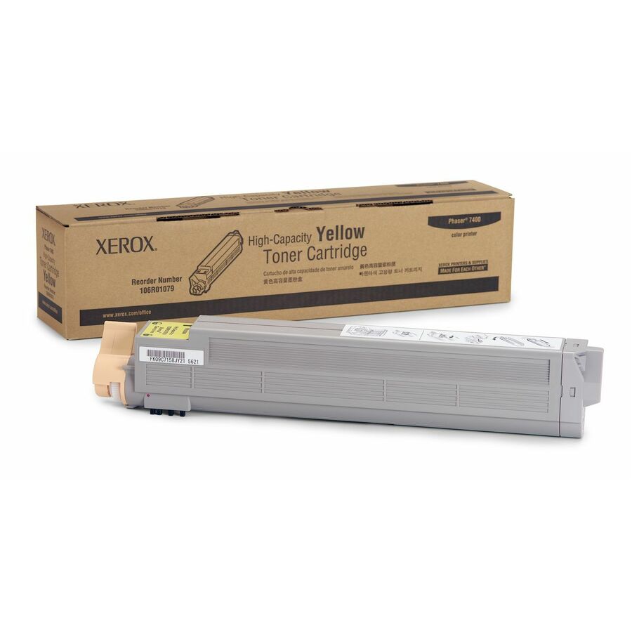 Xerox Genuine Phaser™ 7400 Yellow High capacity Toner Cartridge (18000 Pages) - 106R01079