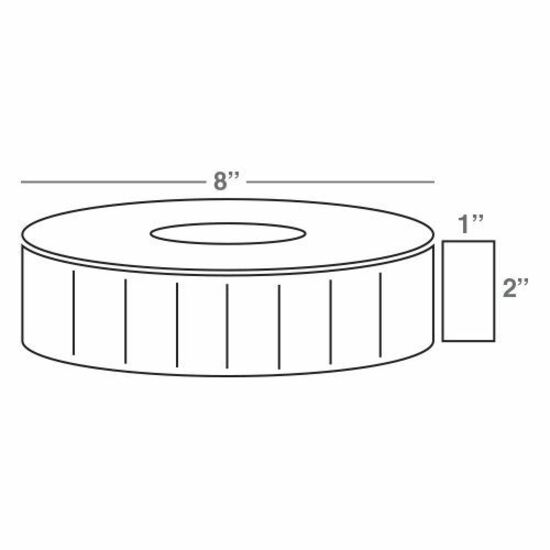 Wasp 2.0" x 1.0" Direct Thermal labels, 4 rolls, 5560 per roll, 8" OD